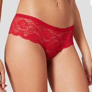 Iris Lilly London NEW 3 pack red lace thong underwear sz. M